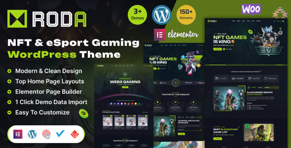 Roda v1.1.0 - Gaming Store & eCommerce WordPress Theme