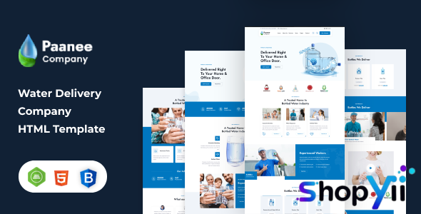 Paanee - Drinking Mineral Water Delivery HTML Template