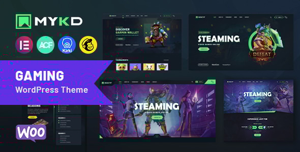 MYKD v1.2 - eSports and Gaming NFT WordPress Theme