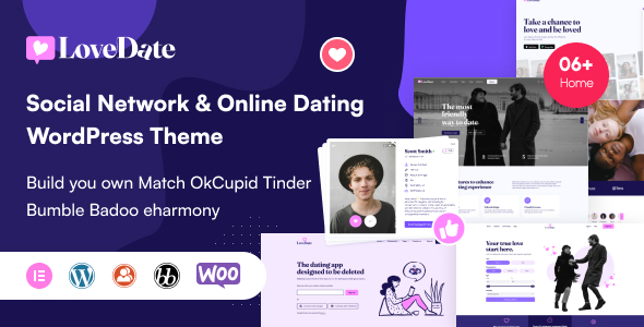 LoveDate v3.5.5 - Social Dating Network WordPress Theme