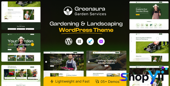 Greenaura v1.0.6 - Gardening & Landscape WordPress Theme