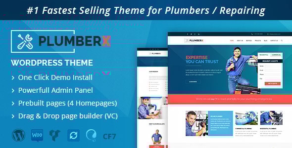 Plumber v10.4 - Construction and Repairing WordPress Theme