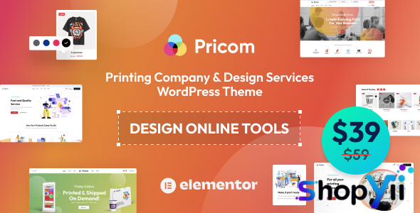 Pricom v1.8.1 - Printing Company & Design Services WordPress theme