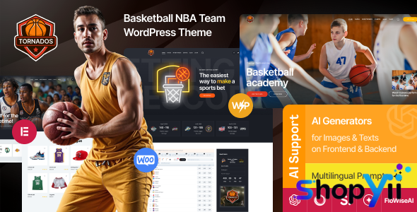 Tornados v2.1 - Basketball NBA Team WordPress Theme