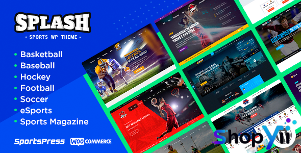Splash v4.4.3 - Sport WordPress Theme