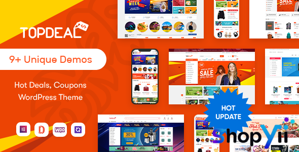 TopDeal v2.3.30 - Multi Vendor Marketplace Elementor WooCommerce WordPress Theme