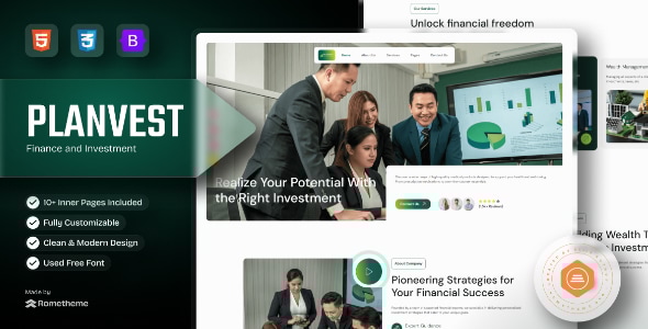 Plantvest v1.0.1- Finance & Investment HTML Template