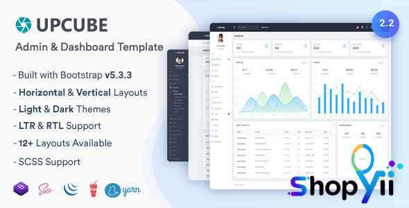 Upcube v2.2.0 - Responsive Bootstrap Admin & Dashboard Template