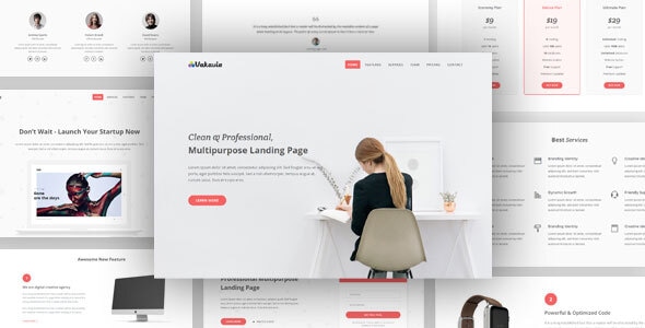 Vakavia v2.1.0 - Multipurpose Landing Page Template