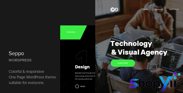 Seppo v1.5 - Corporate One Page WordPress Theme
