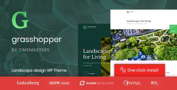 Grasshopper v1.2.2 - Landscape Design and Gardening Services WP Theme