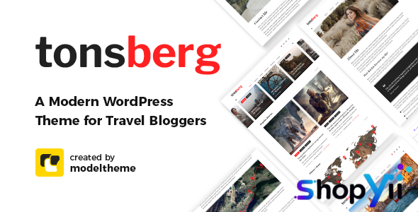 Tonsberg v1.8.2 - A Modern WordPress Theme for Travel Bloggers