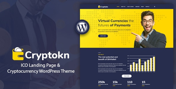 Cryptokn v1.5 - ICO Landing Page & Cryptocurrency Theme