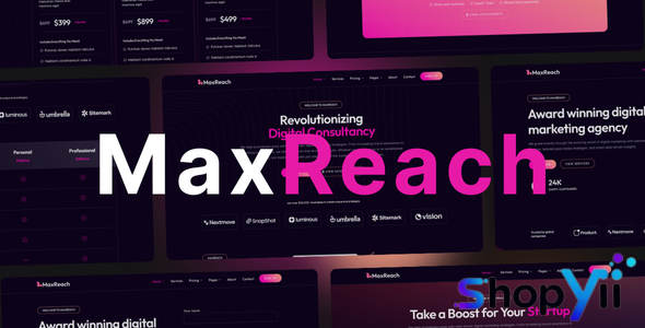 MaxReach v2.0 - SEO & Digital Agency WordPress Theme