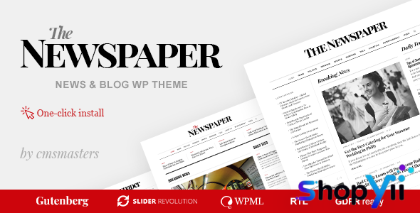 The Newspaper v1.2.8 - News Magazine Editorial WordPress Theme