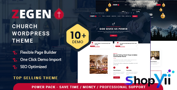 Zegen v2.0.1 - Church WordPress Theme