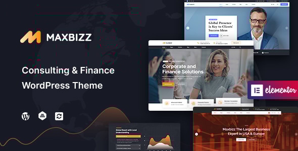 Maxbizz v1.2.3.17 - Consulting & Financial Elementor WordPress Theme
