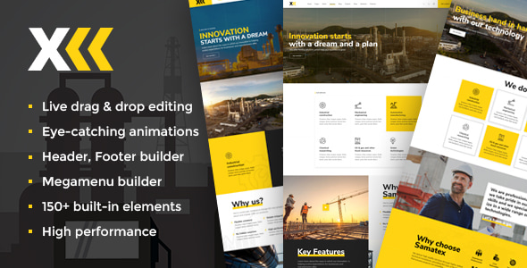 Samatex v4.9 - Industrial WordPress Theme + Woocommerce