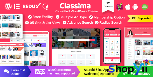 Classima v2.12.2 - Classified Ads WordPress Theme