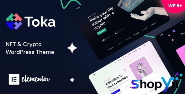 Toka v1.39 - NFT & Crypto WordPress Theme