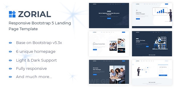 Zorial v2.0 - Landing Page Template