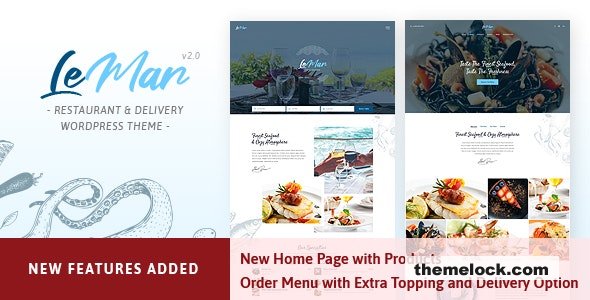 LeMar v2.4 - Seafood Restaurant WordPress Theme