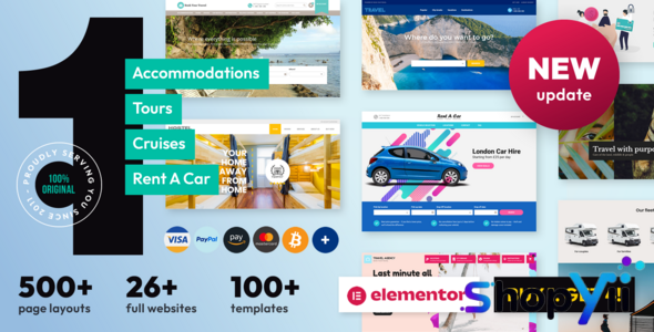 Book Your Travel v8.19.57 - Online Booking WordPress Theme