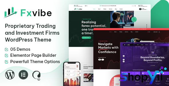FXvibe v1.0 - Forex Prop Firm WordPress Theme
