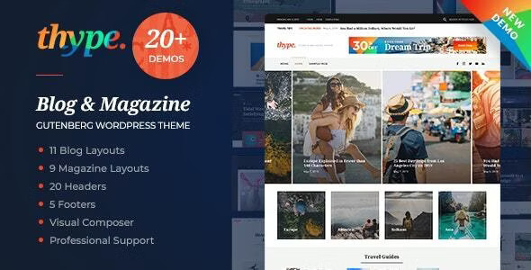 Thype v2.0 - Personal Blog WordPress