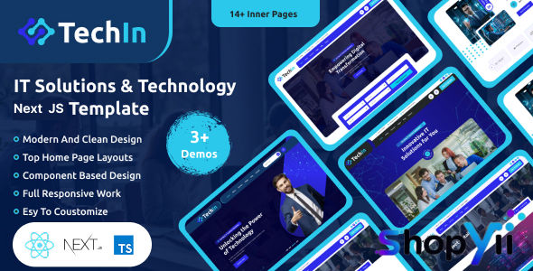Techin - It Solution & Technology Next JS Template