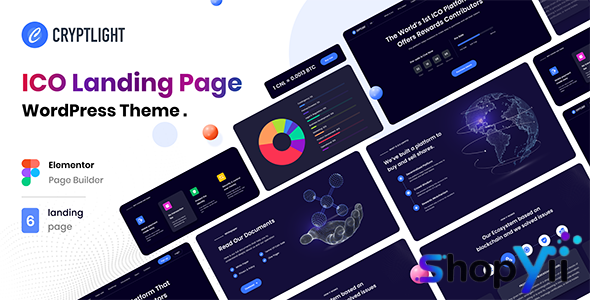 Cryptlight v1.2.3 - ICO NFT AI Landing Page WordPress Theme