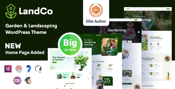 Landco v2.0.1 - Garden & Landscaping WordPress Theme + RTL
