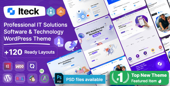 Iteck v1.1.7 - Software & Technology WordPress Theme