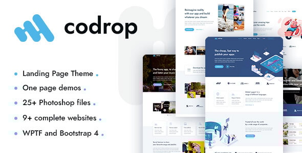 Codrop v1.4.8 - App Landing Page Theme