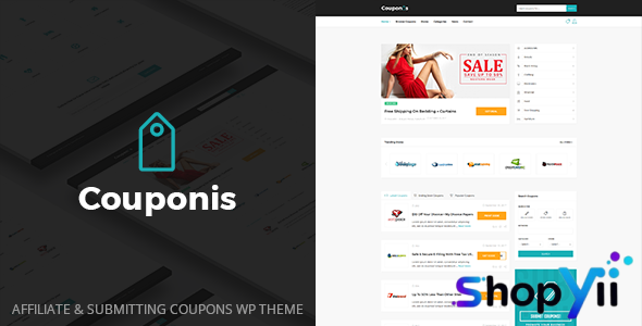 Couponis v3.2.2 - Affiliate & Submitting Coupons WordPress Theme