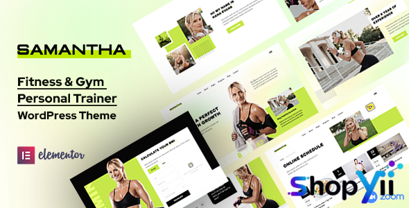 Samantha v1.2.0 - Fitness WordPress Theme