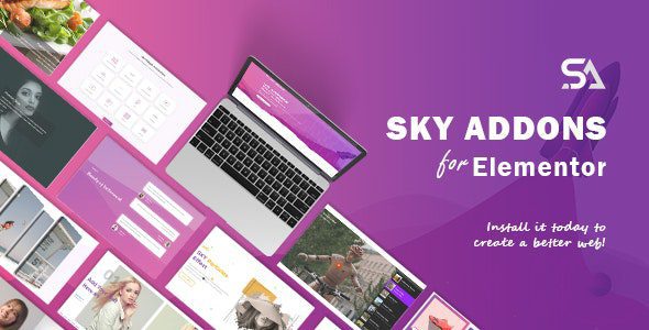 Sky Addons Pro 4.0.0 – Elementor Page Builder WordPress Plugin