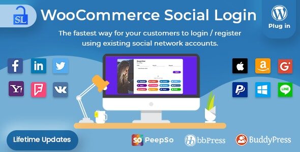 Social Login 2.8.5 – WordPress / WooCommerce Plugin