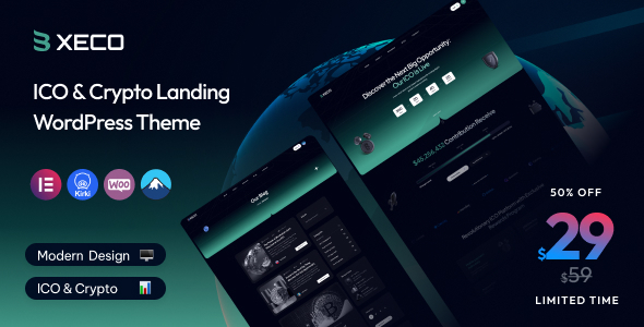 Xeco v1.1 - ICO & Crypto Landing WordPress Theme
