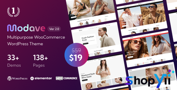Modave v2.1.0 - Multipurpose WooCommerce WordPress Theme