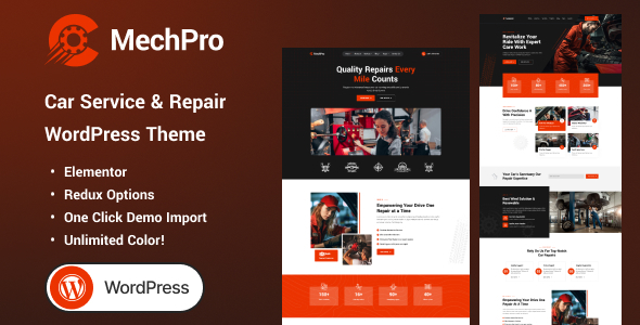 Mechpro v1.0.0 - Car Service & Repair WordPress Theme