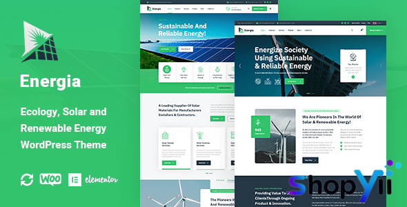 Energia v1.1.5 - Renewable Energy WordPress Theme