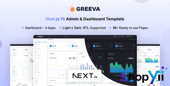 Greeva - Next Js Admin & Dashboard Template