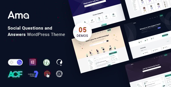 AMA v1.6.0 - bbPress Forum WordPress Theme with Social Questions and Answers