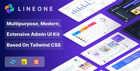 Lineone v3.1.1 - Multipurpose Tailwind CSS Admin Template based on HTML, HTML + Laravel