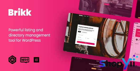 Brikk v3.0.0 - Directory & Listing WordPress Theme
