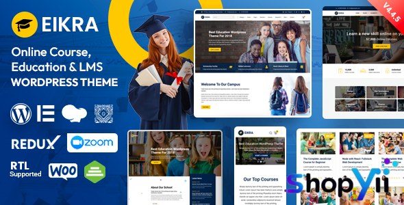 Eikra Education v4.4.20 - Education WordPress Theme