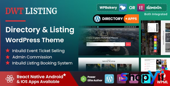 DWT v3.3.9 - Directory & Listing WordPress Theme