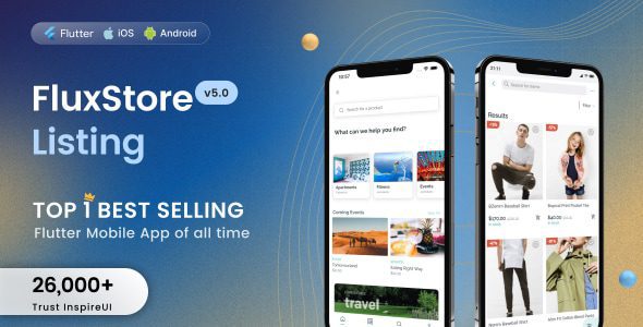 FluxStore Listing 5.5.0 – The Best Directory WooCommerce app by Flutter