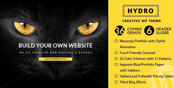 HYDRO v3.5 - One Page Portfolio WordPress Theme